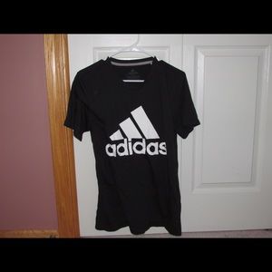 Black Adidas Logo Tee